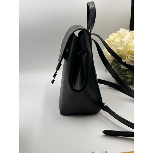 Kate Spade Mulberry Street Small Breezy Black Flap Backpack - Picture 6 of 11